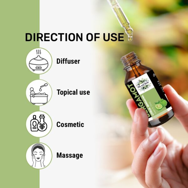 natural bergamot essential oil – 100% pure & therapeutic grade