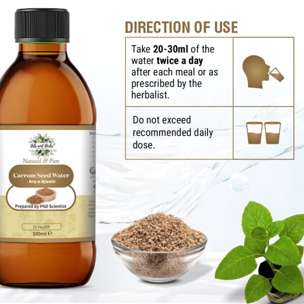 carrom seed water – arq e ajwain (500ml)