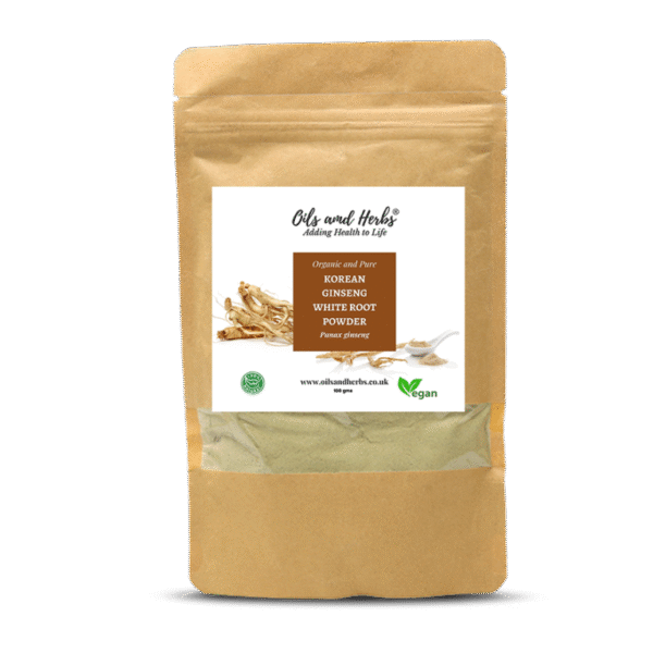 organic korean ginseng root powder panax ginseng 100% pure and natural