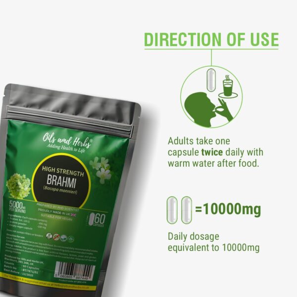 High Strength Brahmi Capsules-5000mg