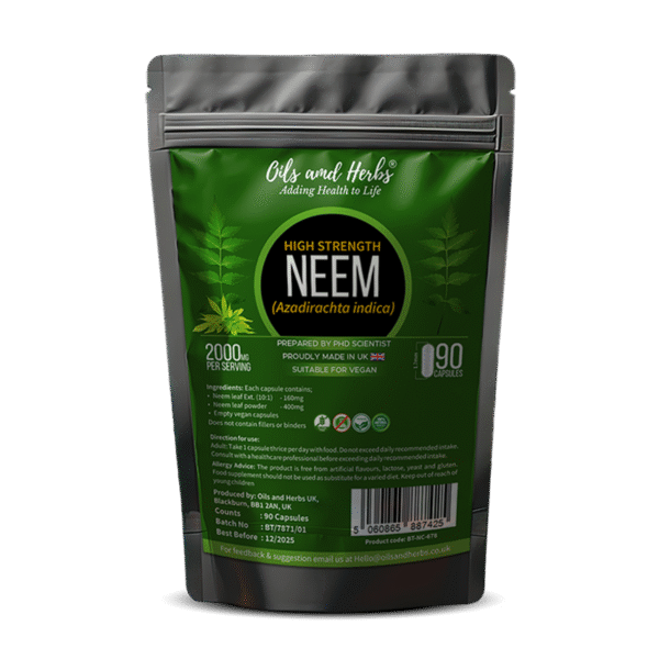 High Strength Neem Leaf Capsules -6000MG
