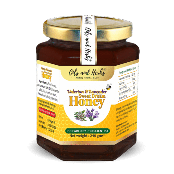 Raw Valerian and Lavender Mixed Honey