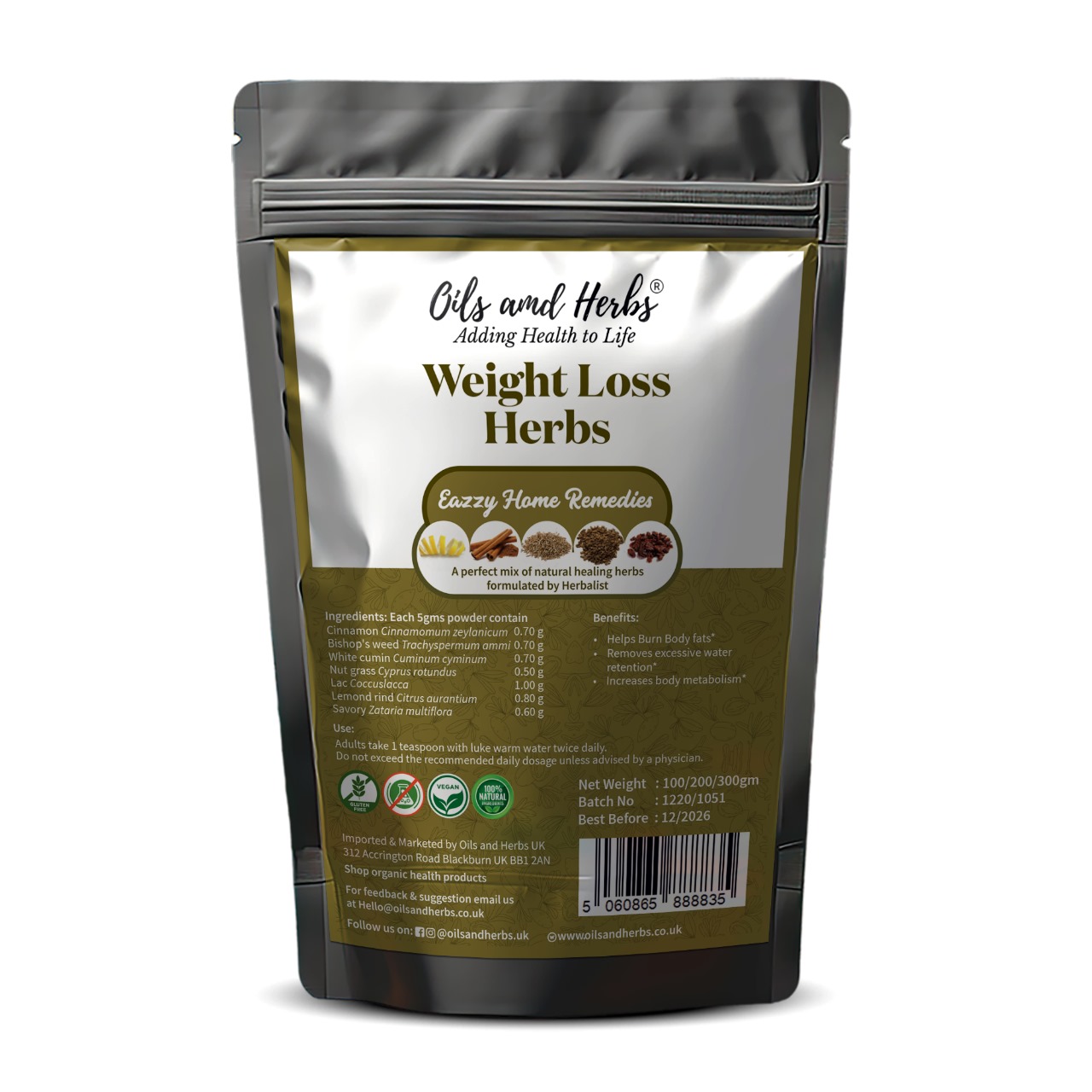 Weight Loss Herbs- Mixture of effective 5 herbs